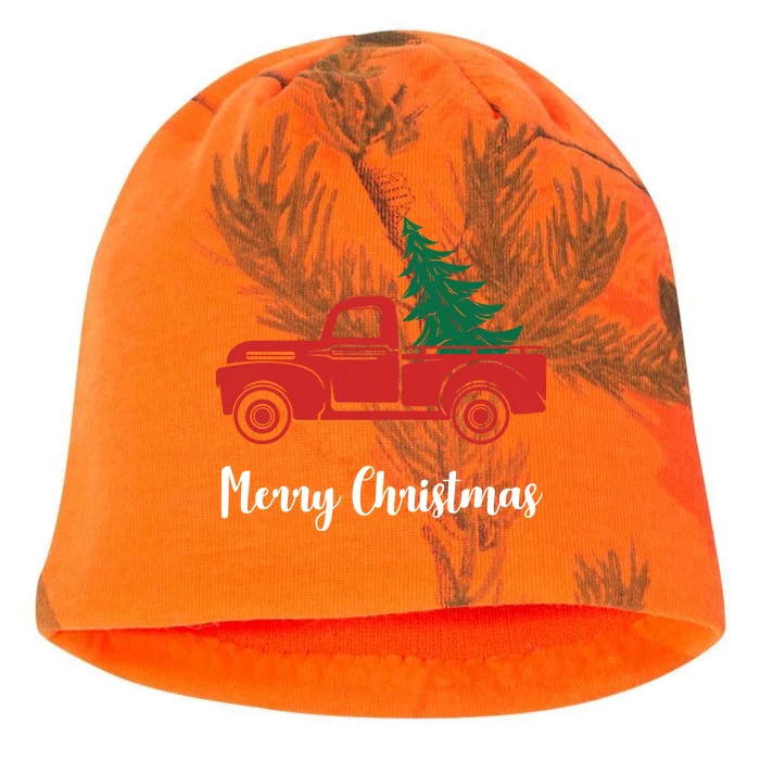 Merry Christmas Tree and Truck Kati - Camo Knit Beanie