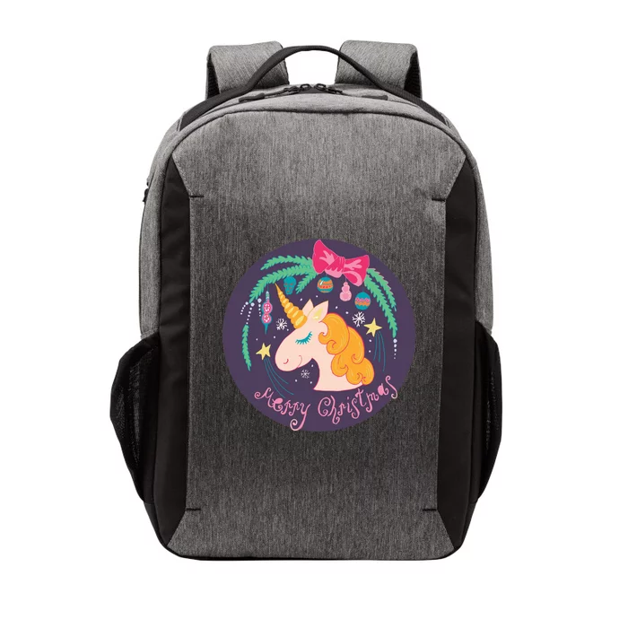 Merry Christmas Unicorn Vector Backpack