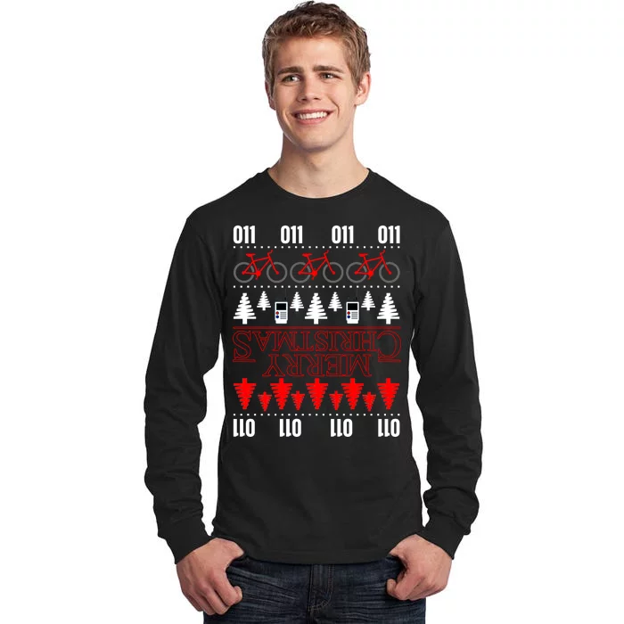 Merry Christmas Upside Down Ugly Sweater Tall Long Sleeve T-Shirt