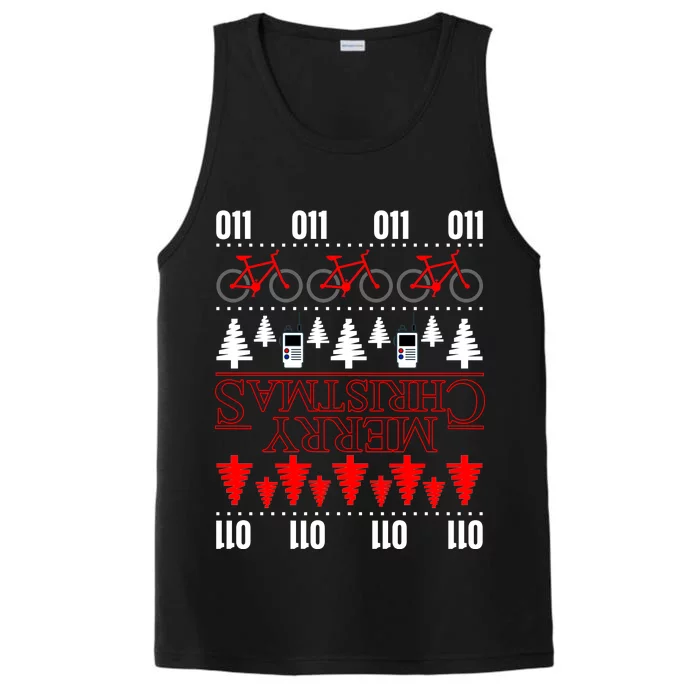 Merry Christmas Upside Down Ugly Sweater Performance Tank