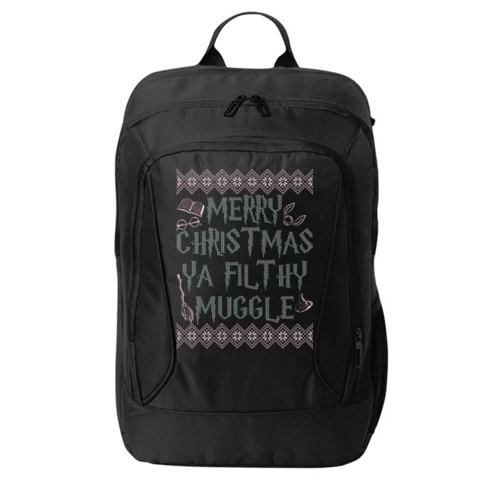 Merry Christmas Ya Filthy Muggle City Backpack