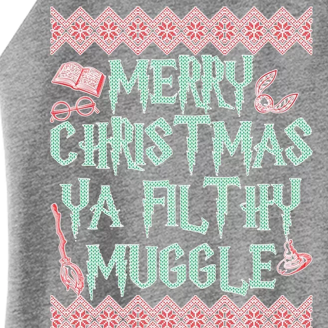 Merry Christmas Ya Filthy Muggle Women’s Perfect Tri Rocker Tank