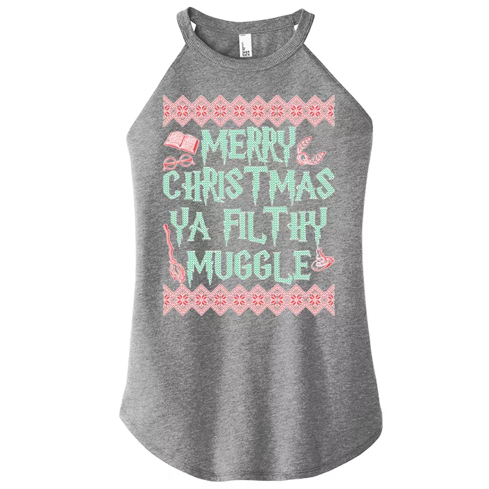 Merry Christmas Ya Filthy Muggle Women’s Perfect Tri Rocker Tank