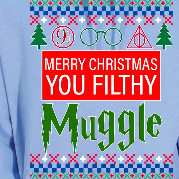 Merry Christmas Ya Filthy Muggle Ugly Sweater Unisex Surf Hoodie