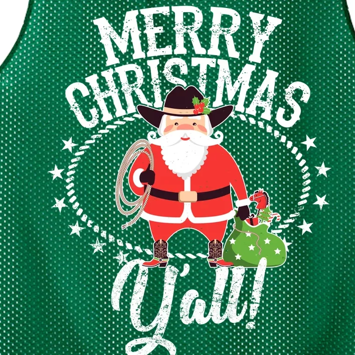 Merry Christmas Y'all! Mesh Reversible Basketball Jersey Tank