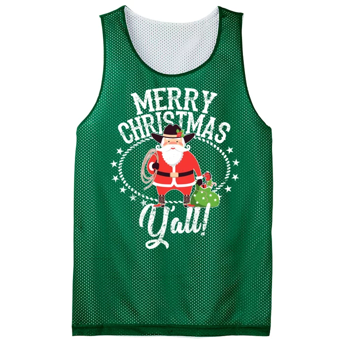 Merry Christmas Y'all! Mesh Reversible Basketball Jersey Tank