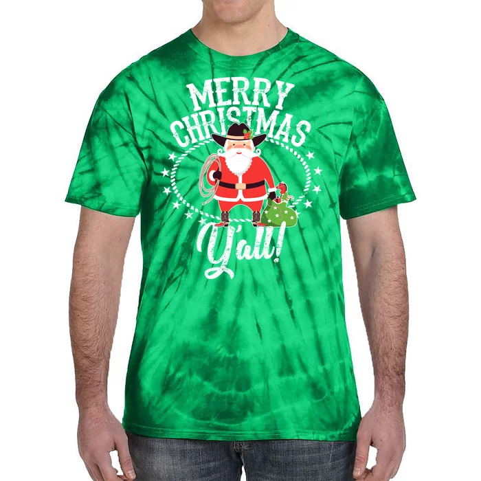 Merry Christmas Y'all! Tie-Dye T-Shirt