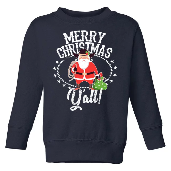 Merry Christmas Y'all! Toddler Sweatshirt