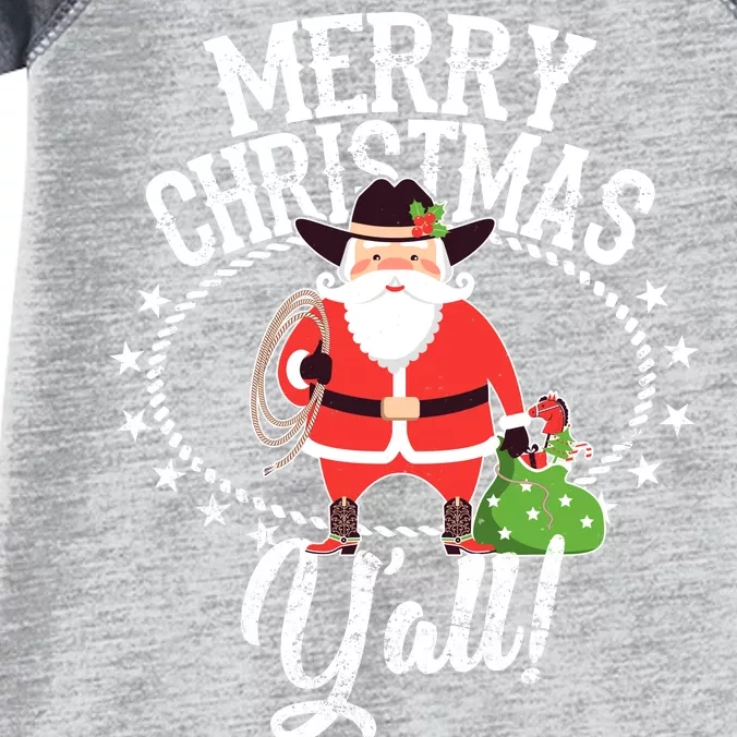 Merry Christmas Y'all! Infant Baby Jersey Bodysuit