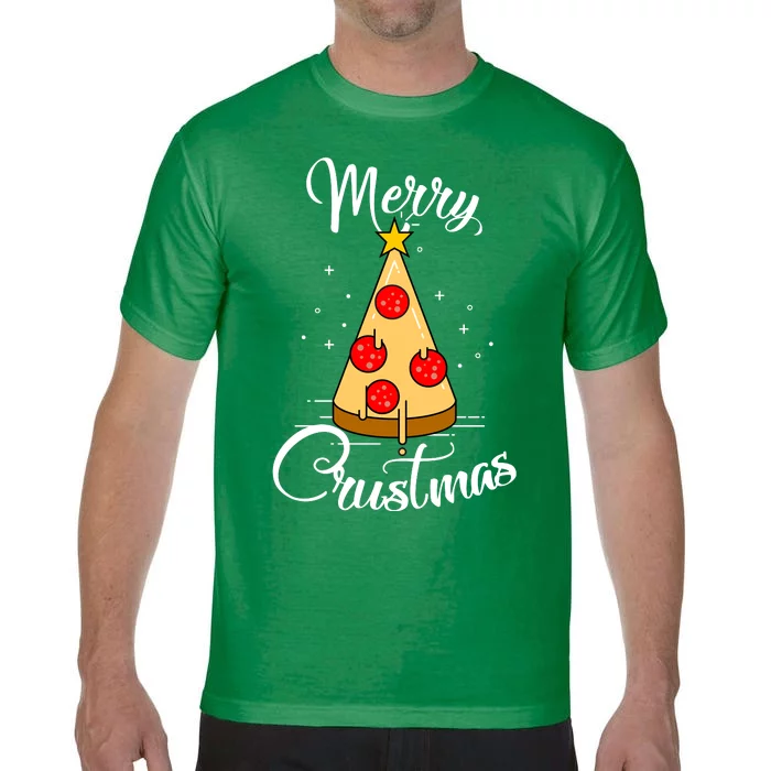 Merry Chrustmas Funny Christmas Pizza Comfort Colors T-Shirt