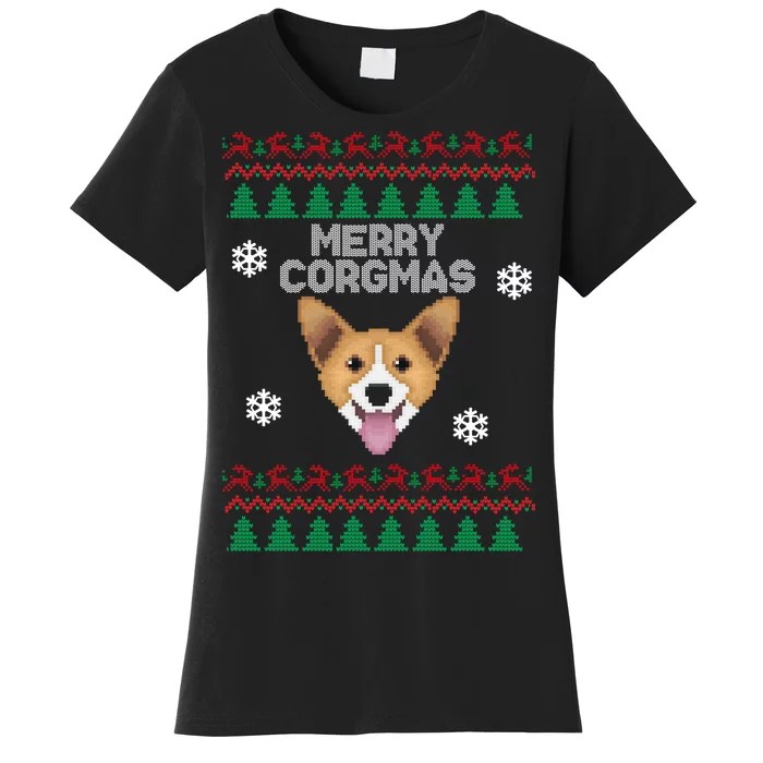 Merry Corgmas Ugly Christmas Women's T-Shirt