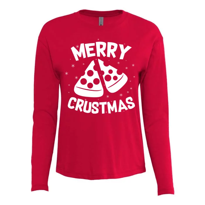 Merry Crustmas Womens Cotton Relaxed Long Sleeve T-Shirt