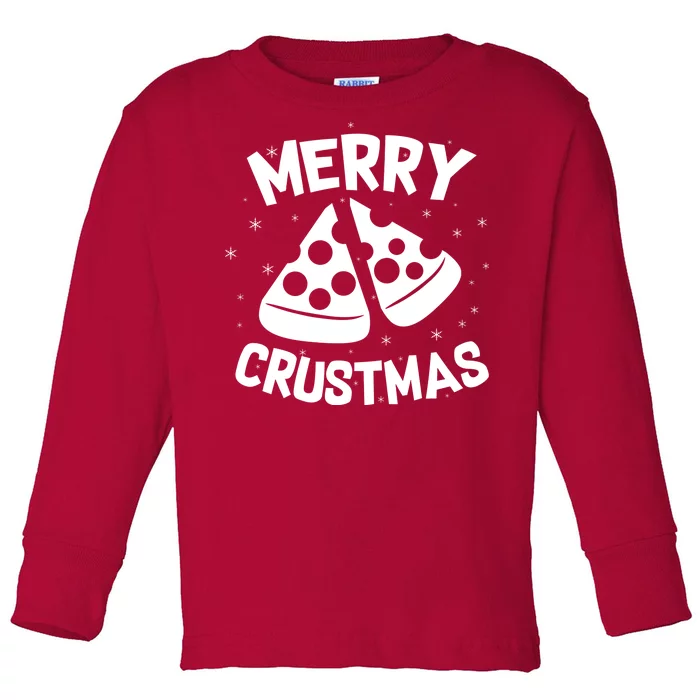 Merry Crustmas Toddler Long Sleeve Shirt