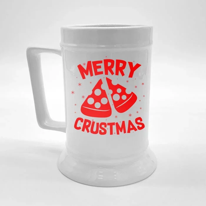 Merry Crustmas Front & Back Beer Stein