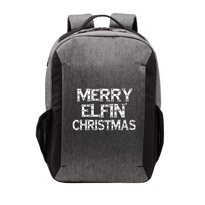 Merry Elfin' Christmas Vector Backpack