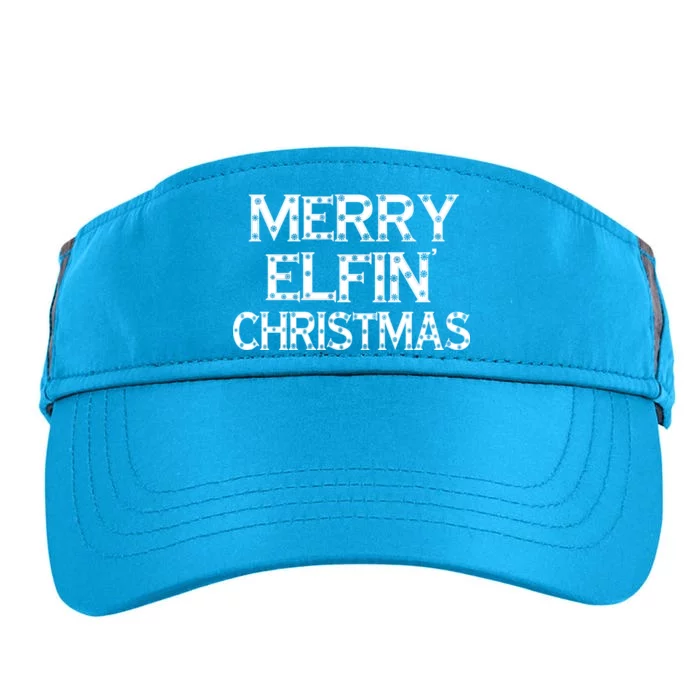 Merry Elfin' Christmas Adult Drive Performance Visor