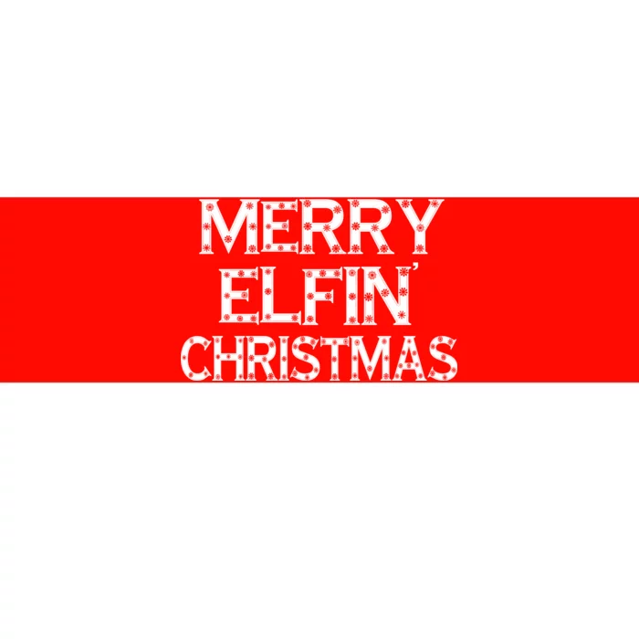 Merry Elfin' Christmas Bumper Sticker