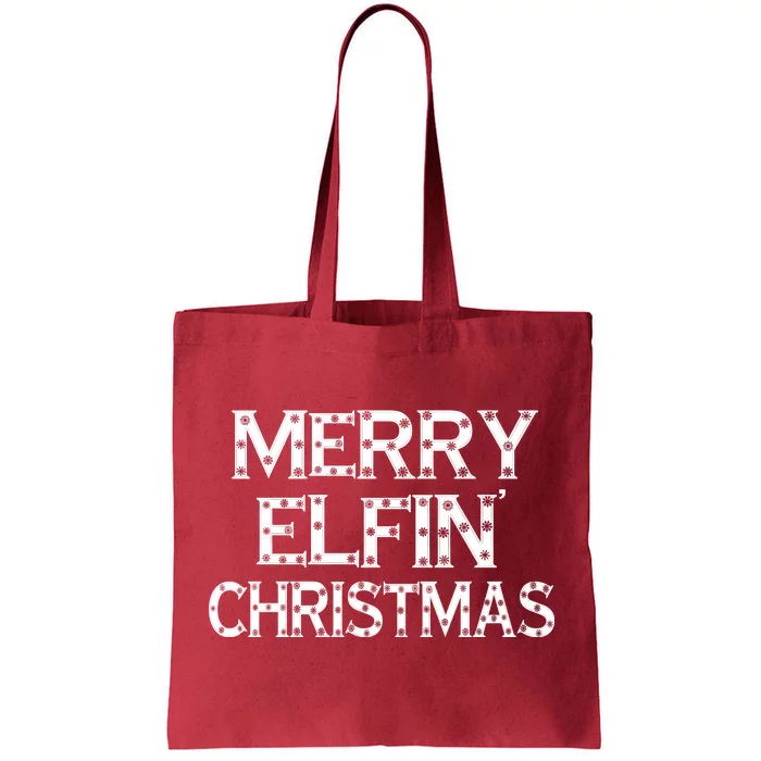 Merry Elfin' Christmas Tote Bag