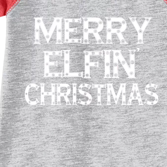 Merry Elfin' Christmas Infant Baby Jersey Bodysuit