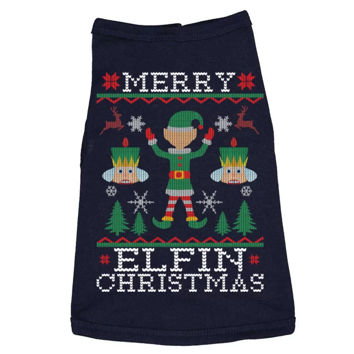 Merry Elfin Christmas Elf Ugly Doggie Tank