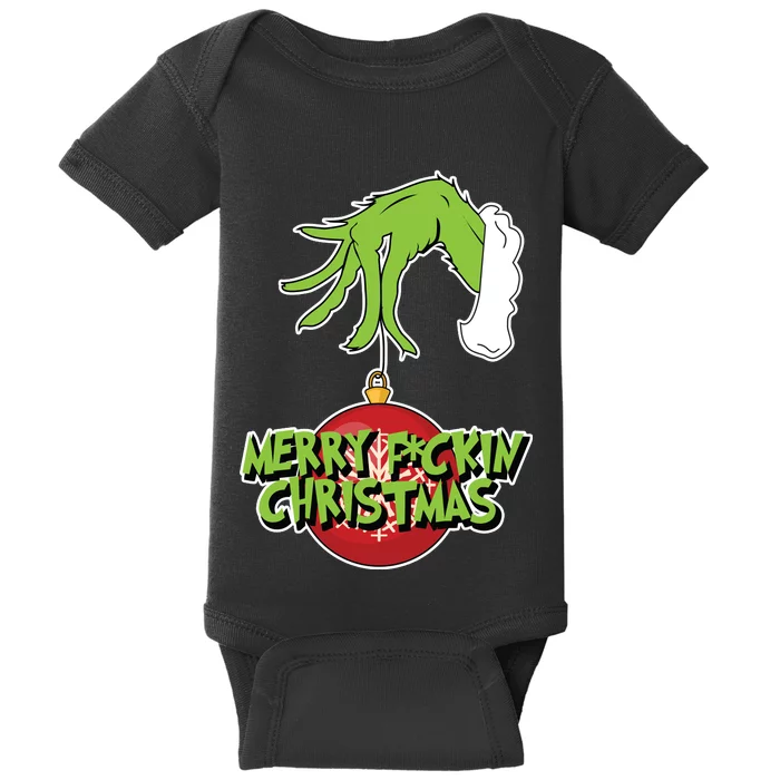 Merry F*ckin Christmas Baby Bodysuit