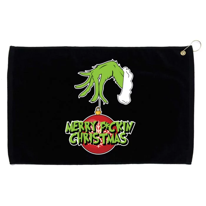 Merry F*ckin Christmas Grommeted Golf Towel