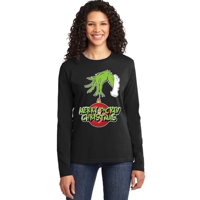 Merry F*ckin Christmas Ladies Long Sleeve Shirt