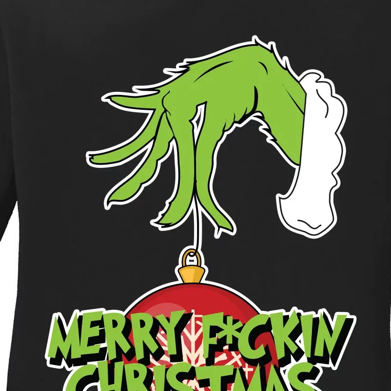 Merry F*ckin Christmas Ladies Long Sleeve Shirt