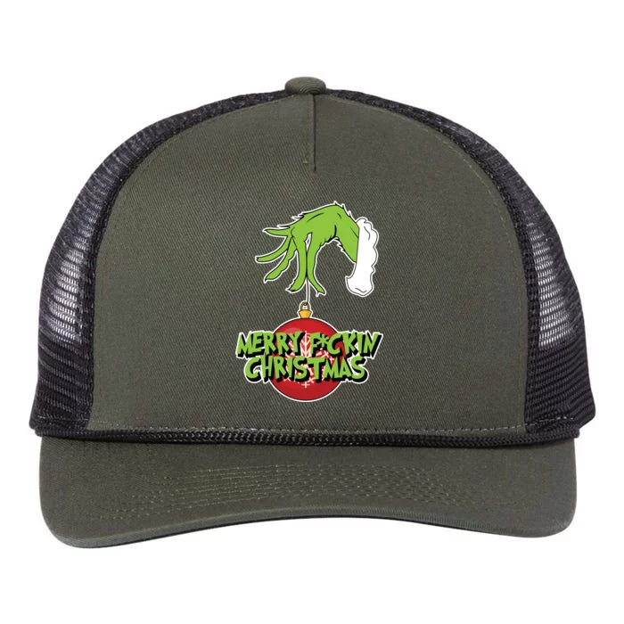 Merry F*ckin Christmas Retro Rope Trucker Hat Cap