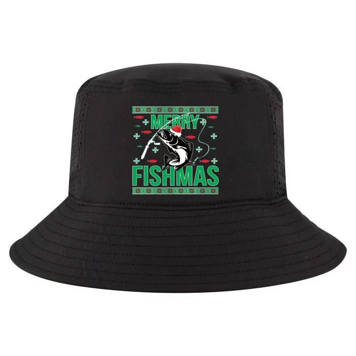 Merry Fishmas Cool Comfort Performance Bucket Hat