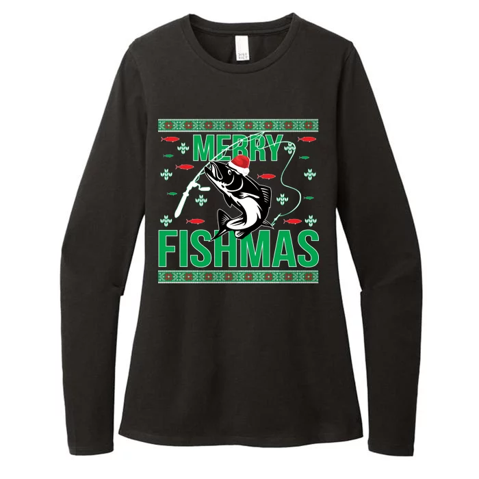 Merry Fishmas Womens CVC Long Sleeve Shirt