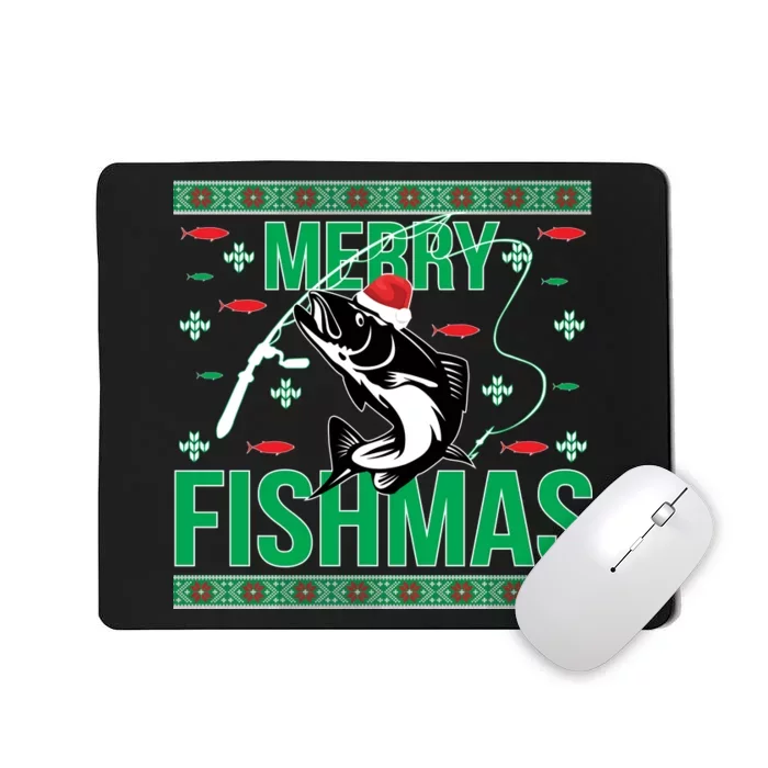 Merry Fishmas Mousepad