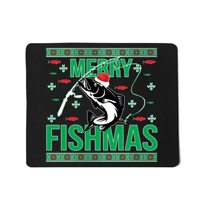 Merry Fishmas Mousepad