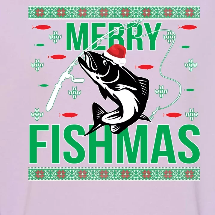 Merry Fishmas Garment-Dyed Sweatshirt