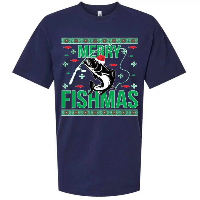 Merry Fishmas Sueded Cloud Jersey T-Shirt