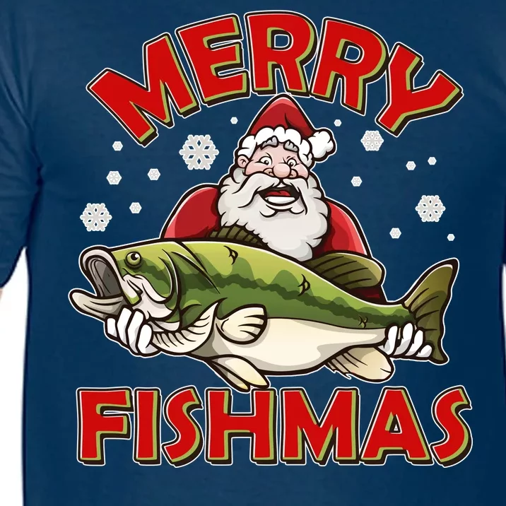 Merry Fishmas Christmas Fish Santa Comfort Colors T-Shirt