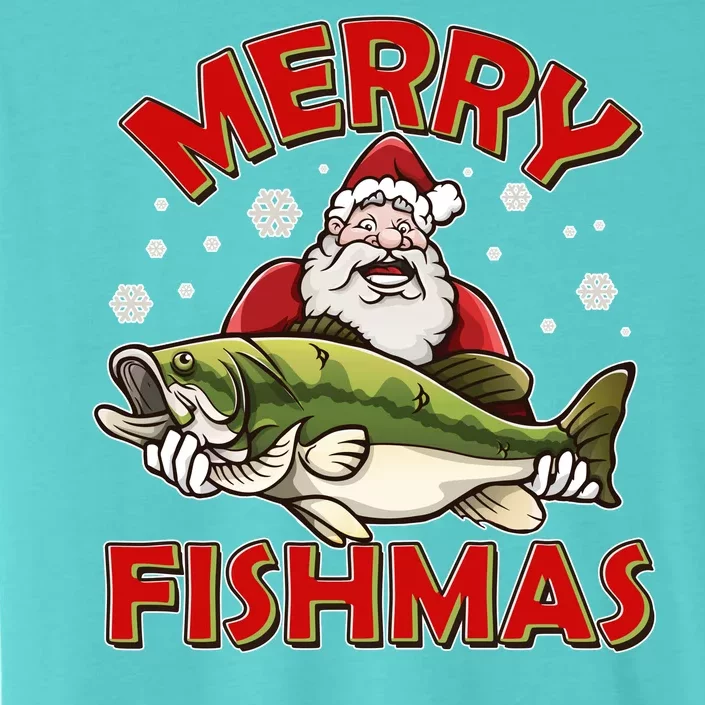 Merry Fishmas Christmas Fish Santa ChromaSoft Performance T-Shirt