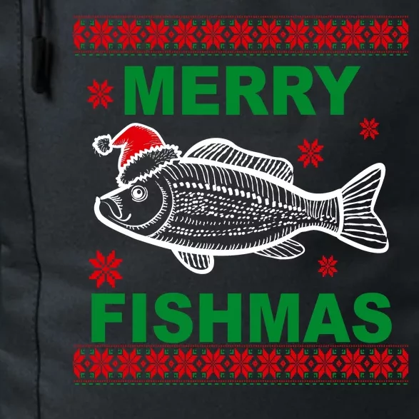 Merry Fishmas Ugly Christmas Daily Commute Backpack