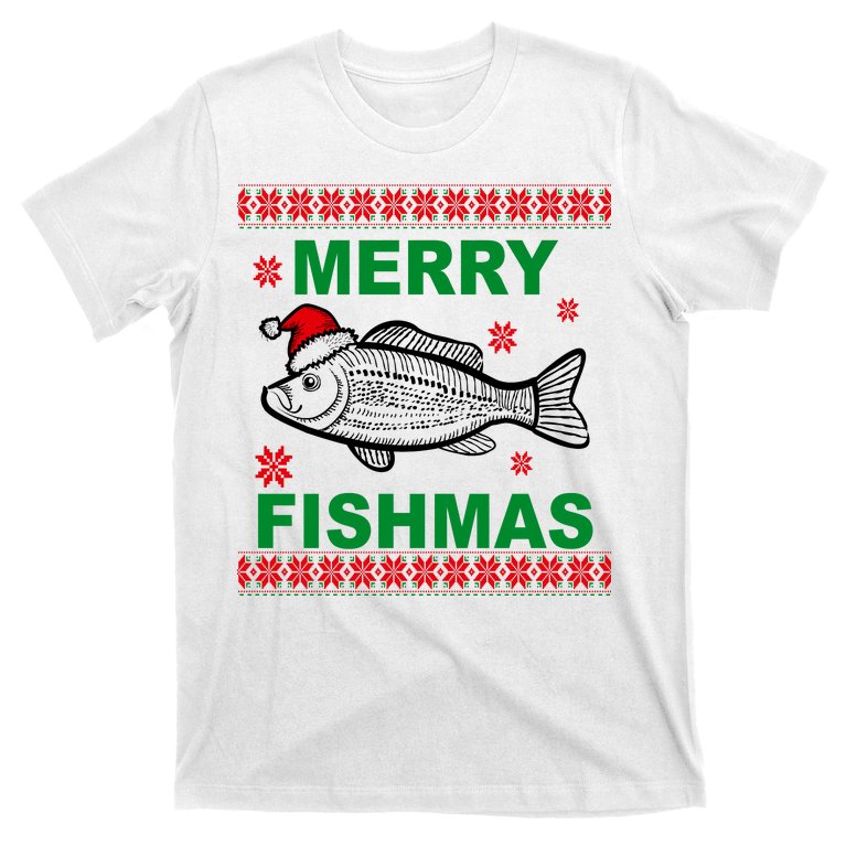 Merry Fishmas Ugly Christmas T-Shirt
