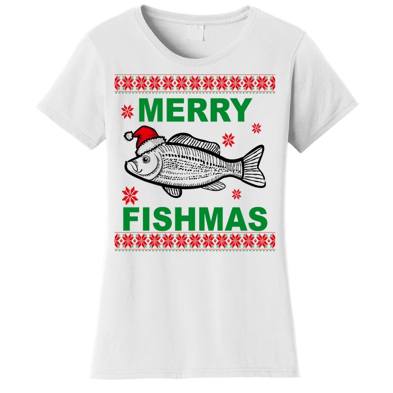 Merry Fishmas Ugly Christmas Women's T-Shirt