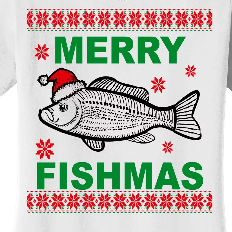 Merry Fishmas Ugly Christmas Women's T-Shirt