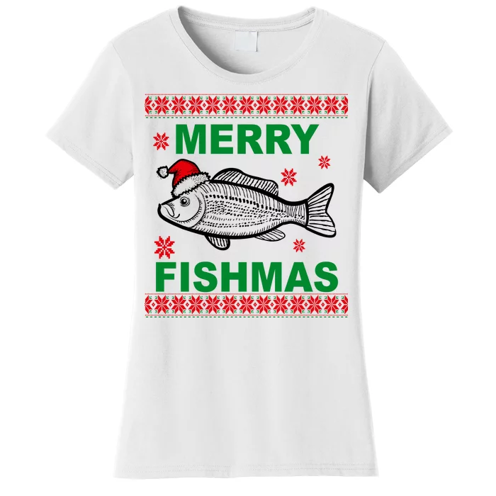 Merry Fishmas Ugly Christmas Women's T-Shirt