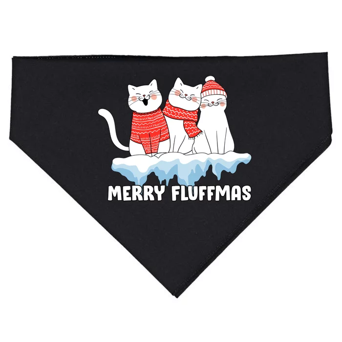 Merry Fluffmas Christmas USA-Made Doggie Bandana