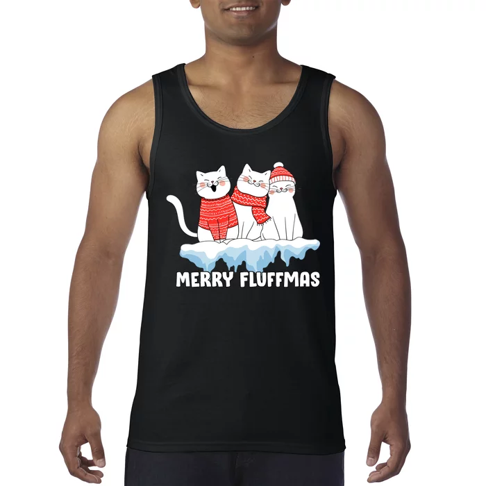 Merry Fluffmas Christmas Tank Top