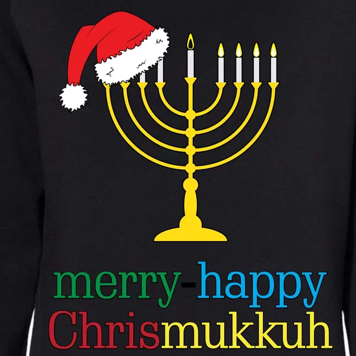 Merry-Happy Chrismukkah Womens California Wash Sweatshirt