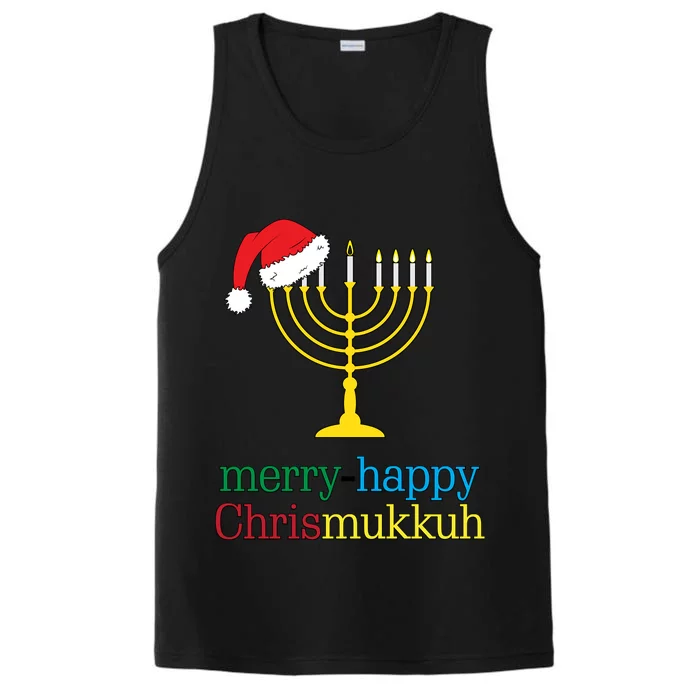 Merry-Happy Chrismukkah Performance Tank