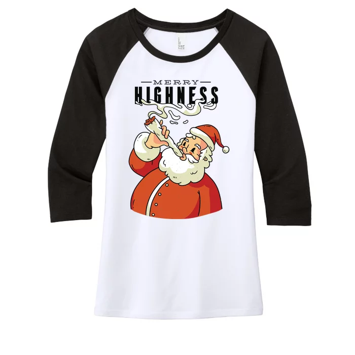 Merry Highness Women's Tri-Blend 3/4-Sleeve Raglan Shirt