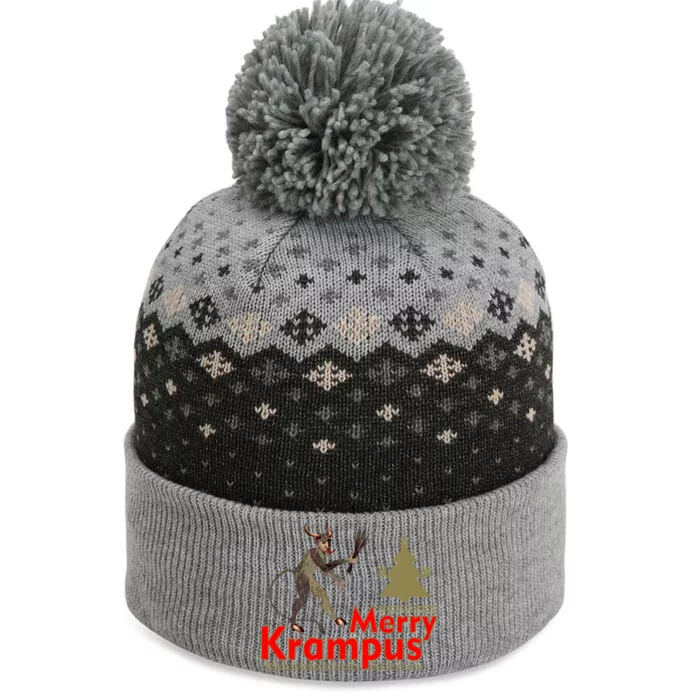 Merry Krampus The Baniff Cuffed Pom Beanie