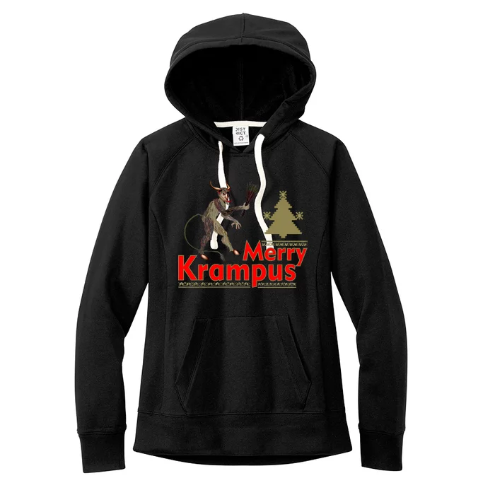 Merry Krampus Women's Fleece Hoodie