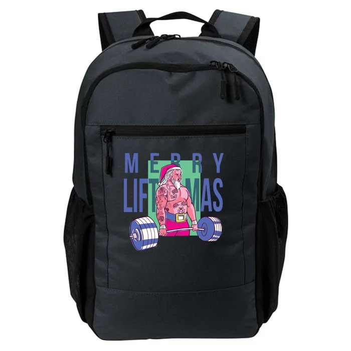 Merry Liftmas Tattoo Santa Daily Commute Backpack